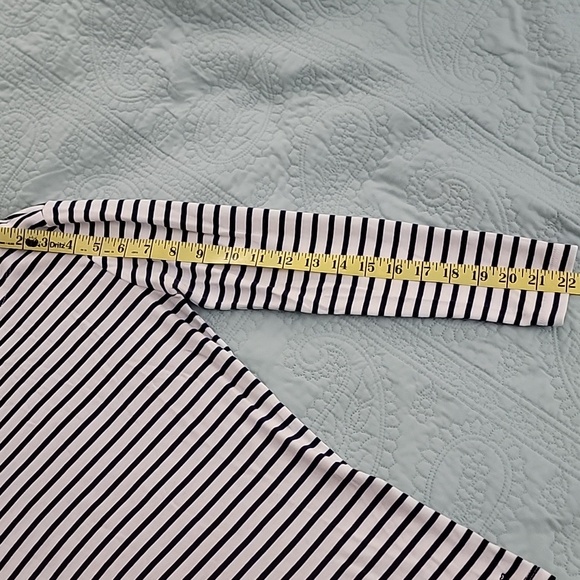 Vineyard Vines Navy and White Striped Long Sleeve Tee - Picture 8 of 10